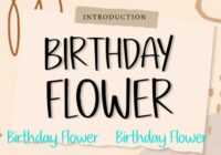 Birthday Flower Font - Featured Image
