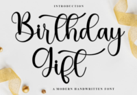 Birthday Gift Font - Featured Image