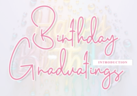 Birthday Graduatings Font - Featured Image