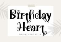 Birthday Heart Font - Featured Image