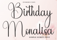 Birthday Monalisa Font - Featured Image