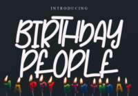 Birthday People Font - Featured Image