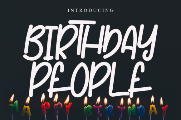 Birthday People Font - Featured Image