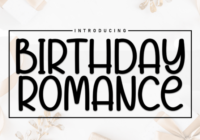 Birthday Romance Font - Featured Image
