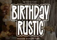 Birthday Rustic Font - Featured Image