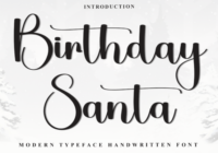 Birthday Santa Font - Featured Image