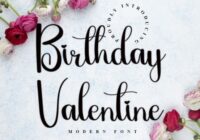 Birthday Valentine Font - Featured Image
