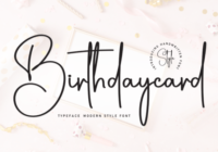 Birthdaycard Font - Featured Image