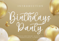 Birthdays Party Font - Featured Image
