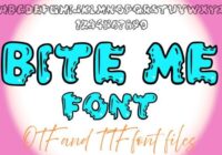 Bite Me Font - Featured Image