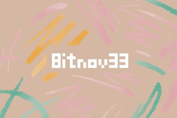 Bitnov33 Font - Featured Image