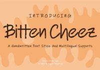 Bitten Cheez Font - Featured Image