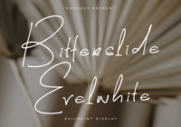 Bitterslide Evelwhite Font - Featured Image