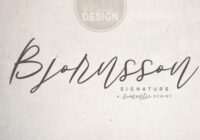 Bjornsson Signature Font - Featured Image