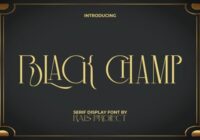 Black Champ Font - Featured Image
