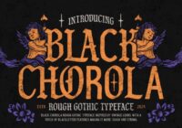 Black Chorola Font - Featured Image