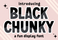 Black Chunky Font - Featured Image