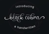 Black Cobra Font - Featured Image