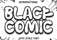 Black Comic Font - Featured Image