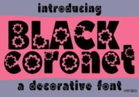 Black Coronet Font - Featured Image