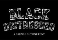 Black Distressed Font - Featured Image