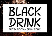 Black Drink Font - Featured Image