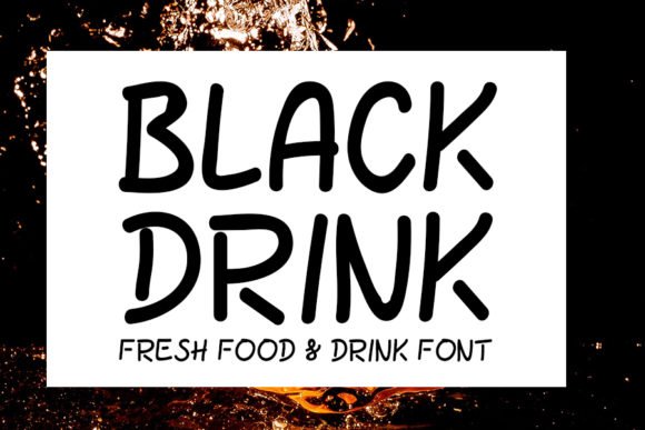 Black Drink Font - Featured Image