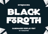 Black Foroth Font - Featured Image