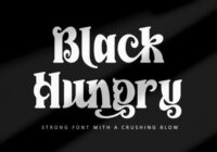 Black Hungry Font - Featured Image