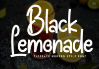 Black Lemonade Font - Featured Image