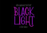 Black Light Font - Featured Image