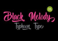 Black Melody Font - Featured Image