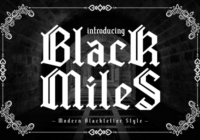 Black Miles Font - Featured Image