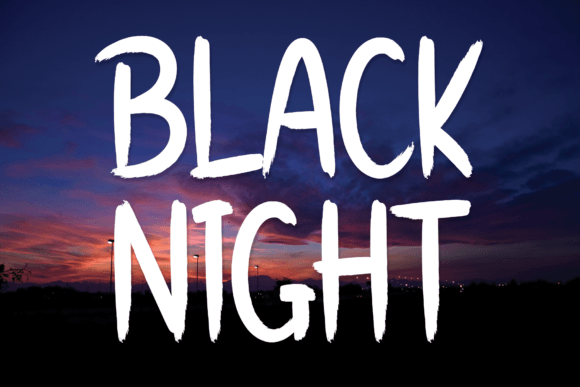 Black Night Font - Featured Image