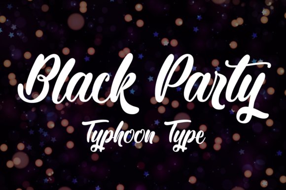 Black Party Font - Featured Image