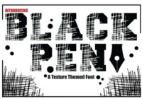 Black Pen Font - Featured Image