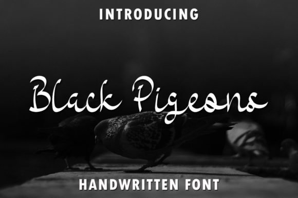Black Pigeons Font - Featured Image