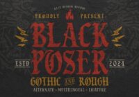 Black Poser Font - Featured Image
