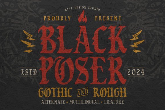 Black Poser Font - Featured Image