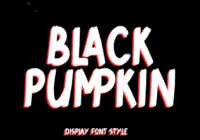 Black Pumpkin Font - Featured Image