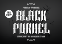 Black Purhel Font - Featured Image