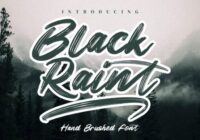 Black Raint Font - Featured Image
