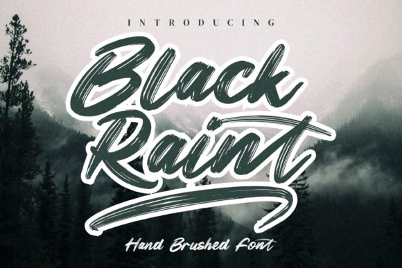 Black Raint Font - Featured Image