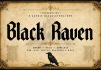 Black Raven Font - Featured Image