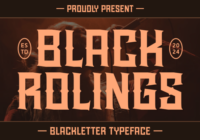 Black Rolings Font - Featured Image