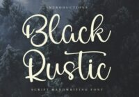 Black Rustic Font - Featured Image