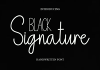 Black Signature Font - Featured Image