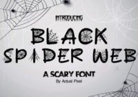 Black Spider Web Font - Featured Image