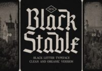 Black Stable Font - Featured Image