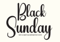 Black Sunday Font - Featured Image